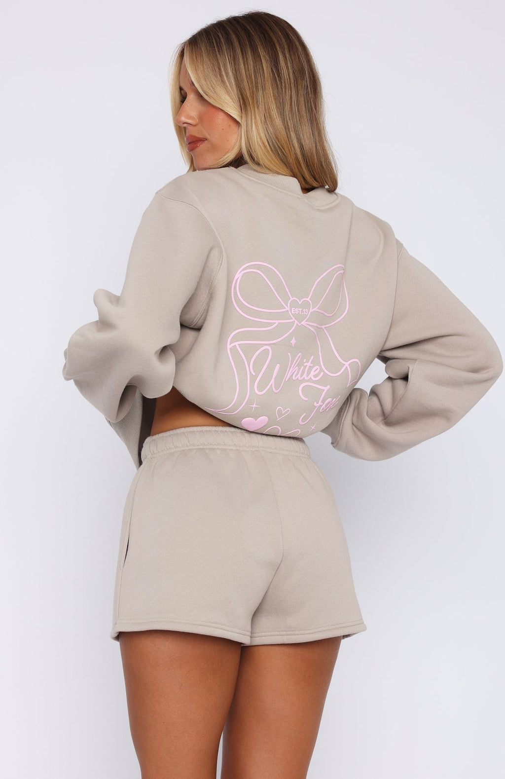 White Fox Love You Forever Lounge Shorts Moon