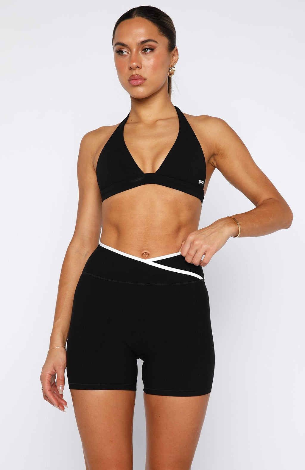 White Fox Courage Sports Bra Black