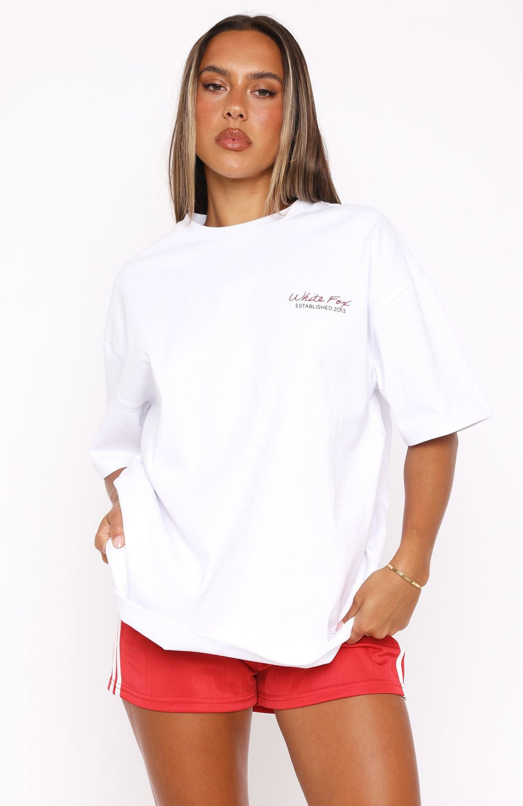 White Fox Studio Essentials Oversized Tee White
