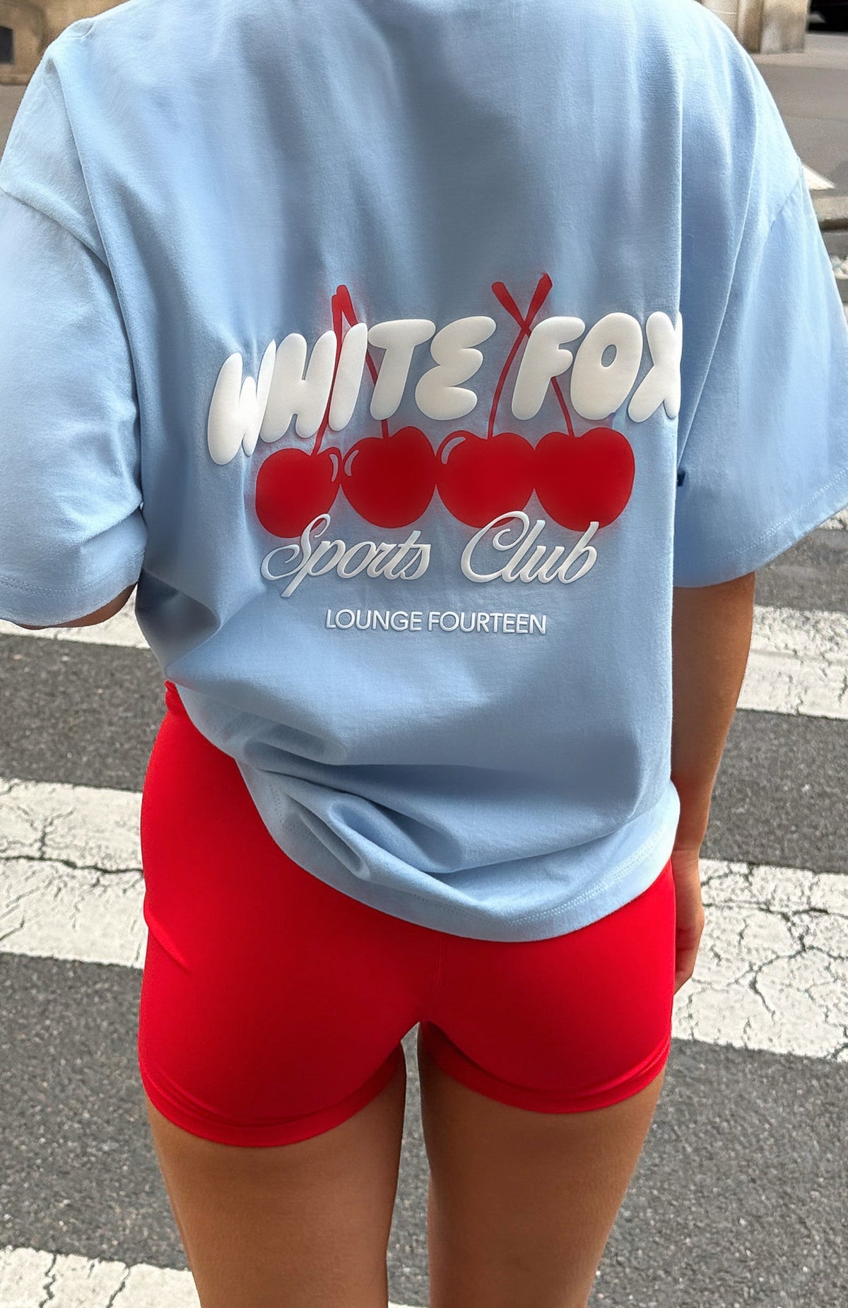 White Fox Club 14 Cassie Bike Shorts Red