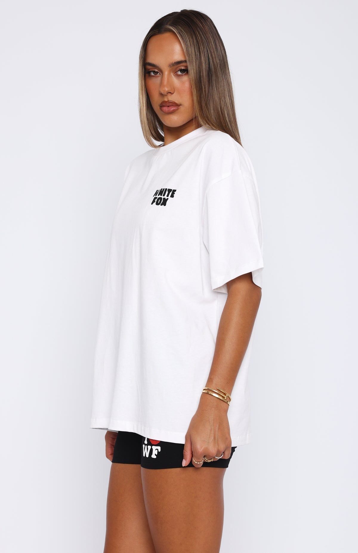 White Fox 11th Street City Of Dreams Oversized Tee Frosting