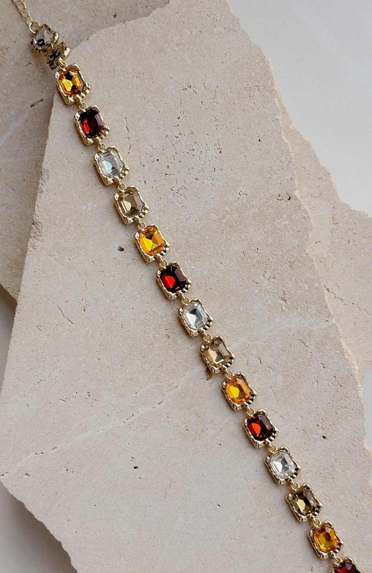White Fox Marlena Necklace Golden