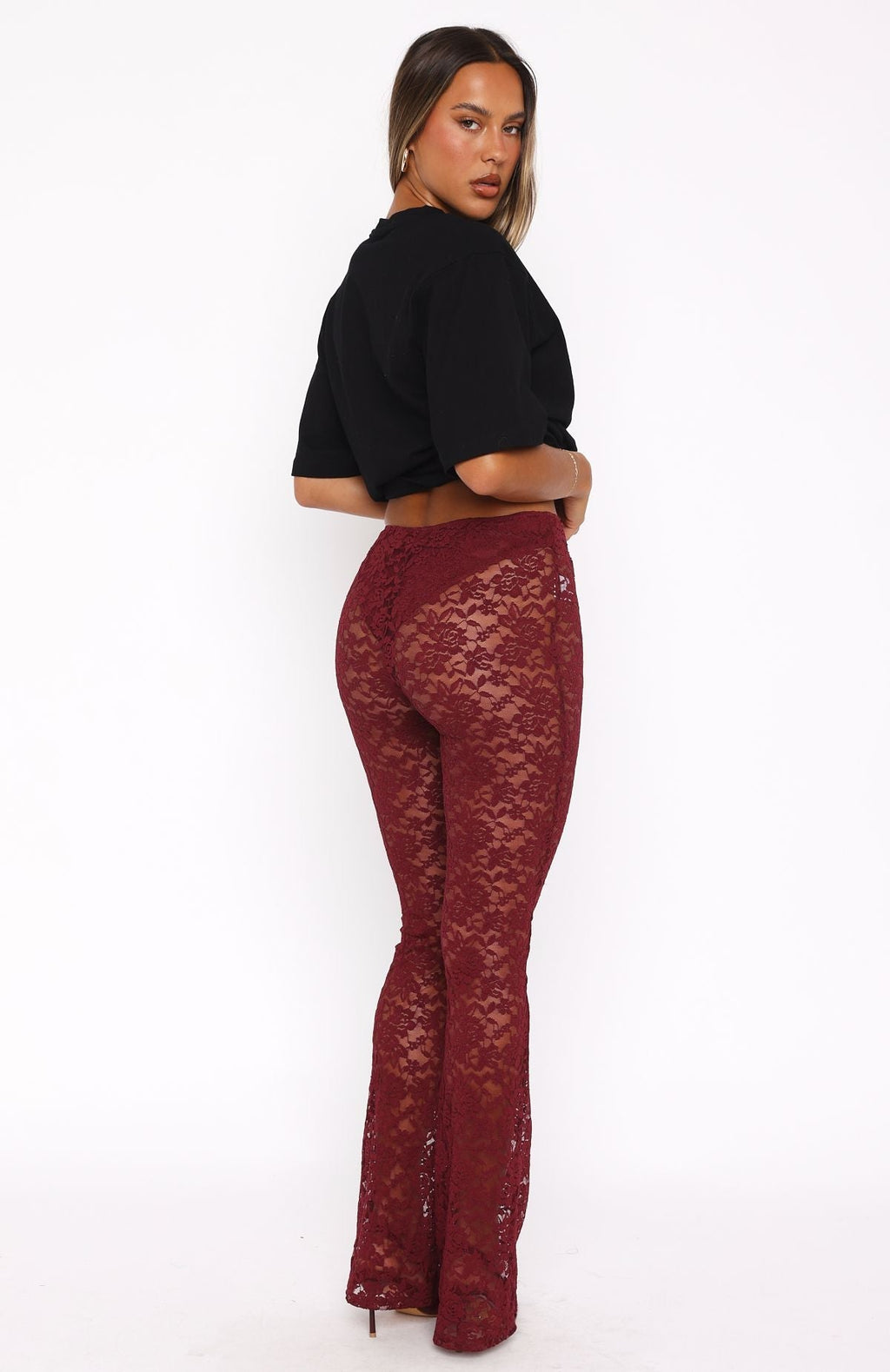 White Fox New Era Pants Wine