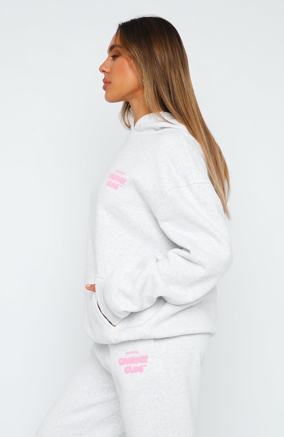 White Fox Comfort Club Oversized Hoodie Mist