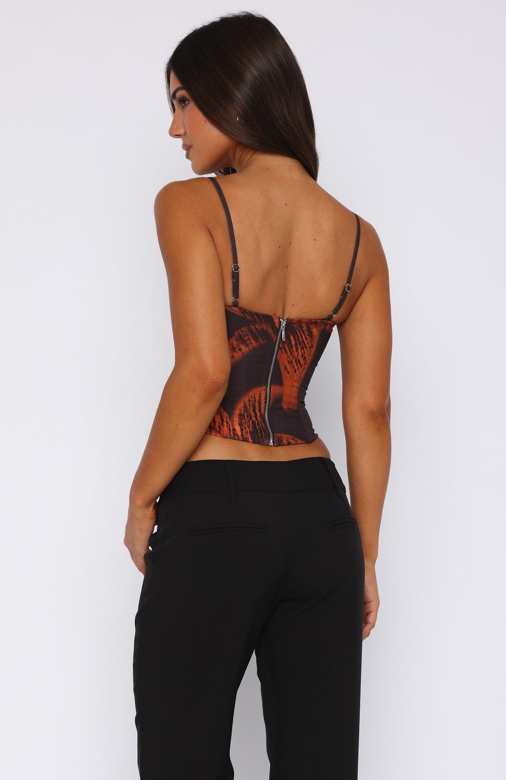 White Fox You'll Be Ok Bustier Tangerine Twist
