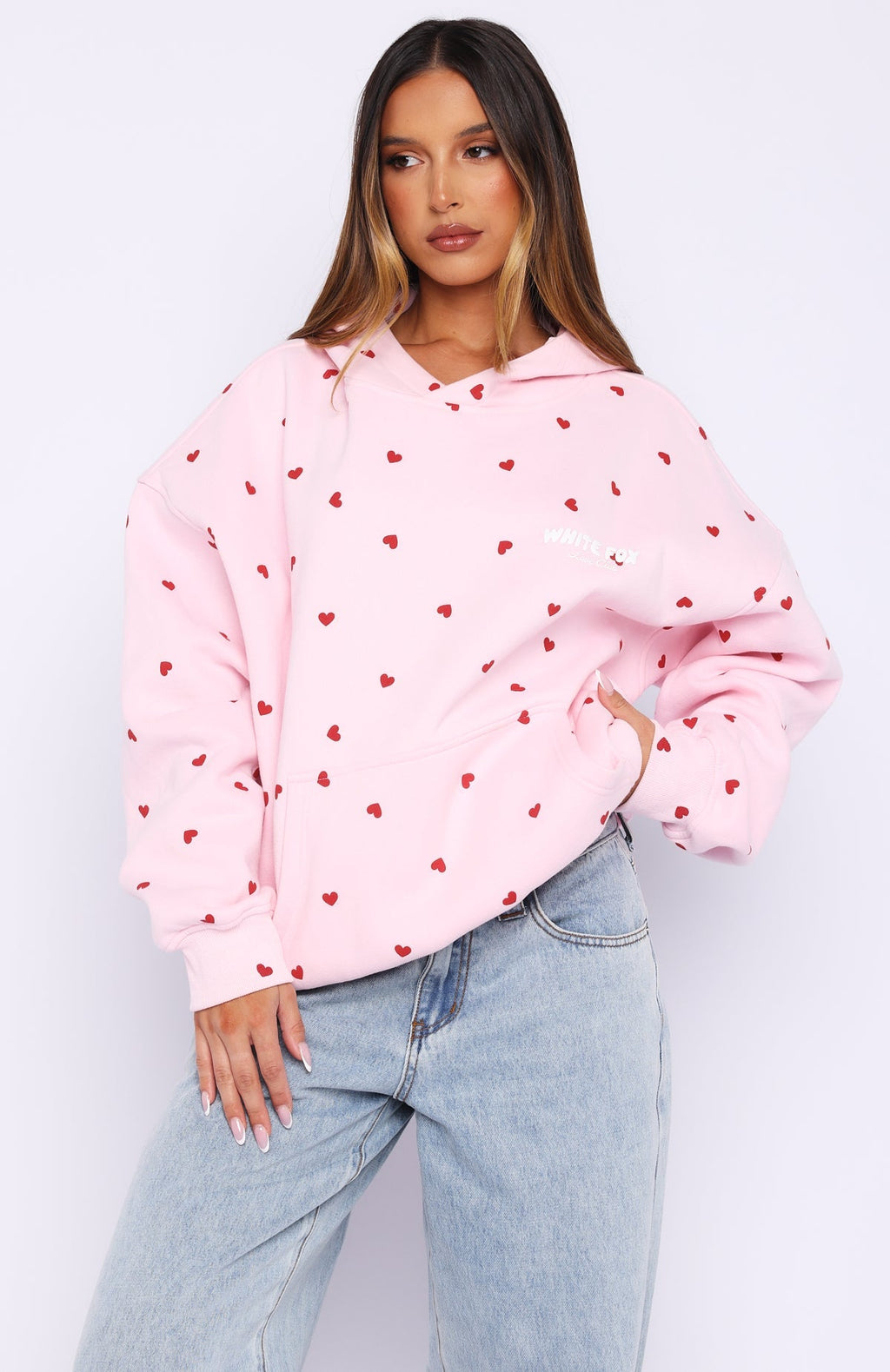 White Fox My One And Only Oversized Hoodie Posy