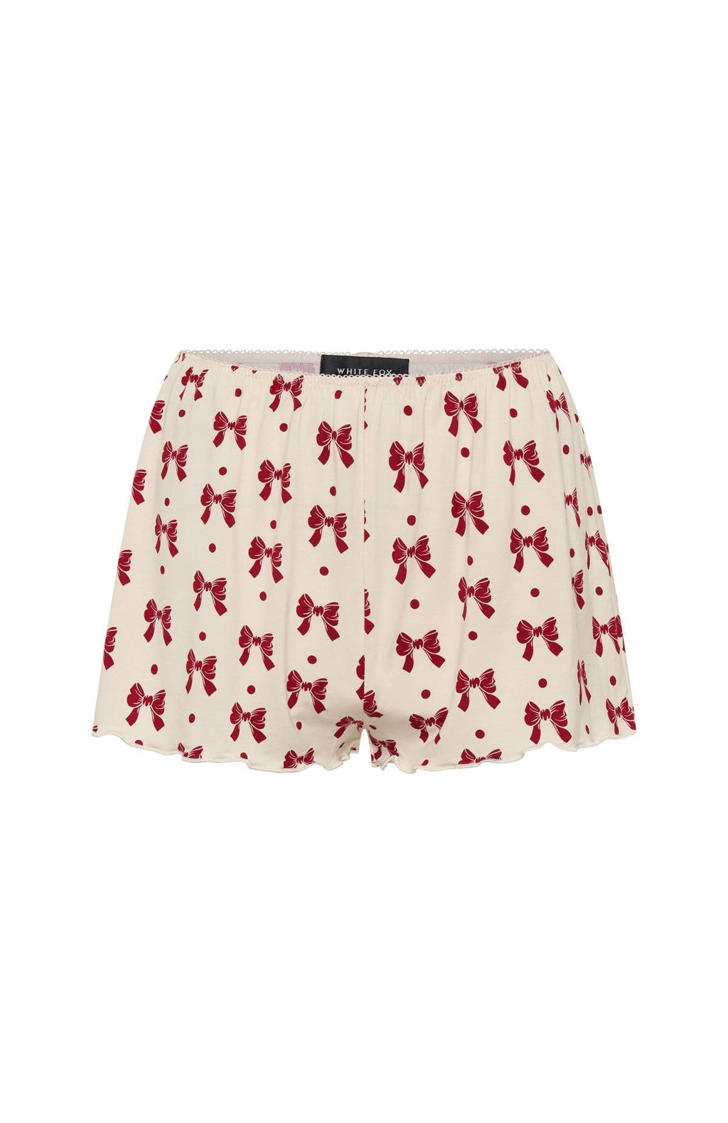 White Fox Dreamy Pyjama Shorts Bow Bliss