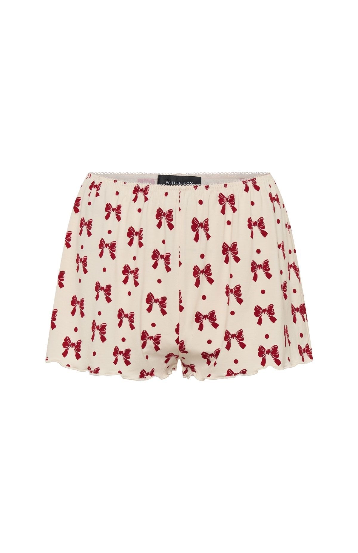 White Fox Dreamy Pyjama Shorts Bow Bliss