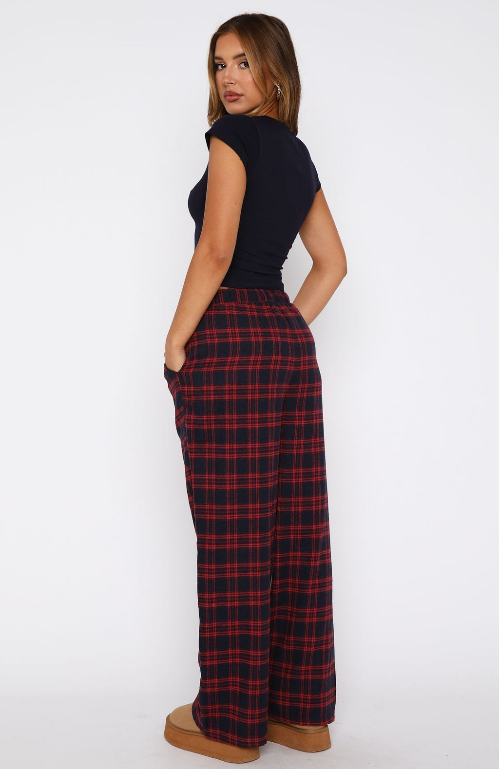 White Fox That Time Of Year Pyjama Pants Red/Navy