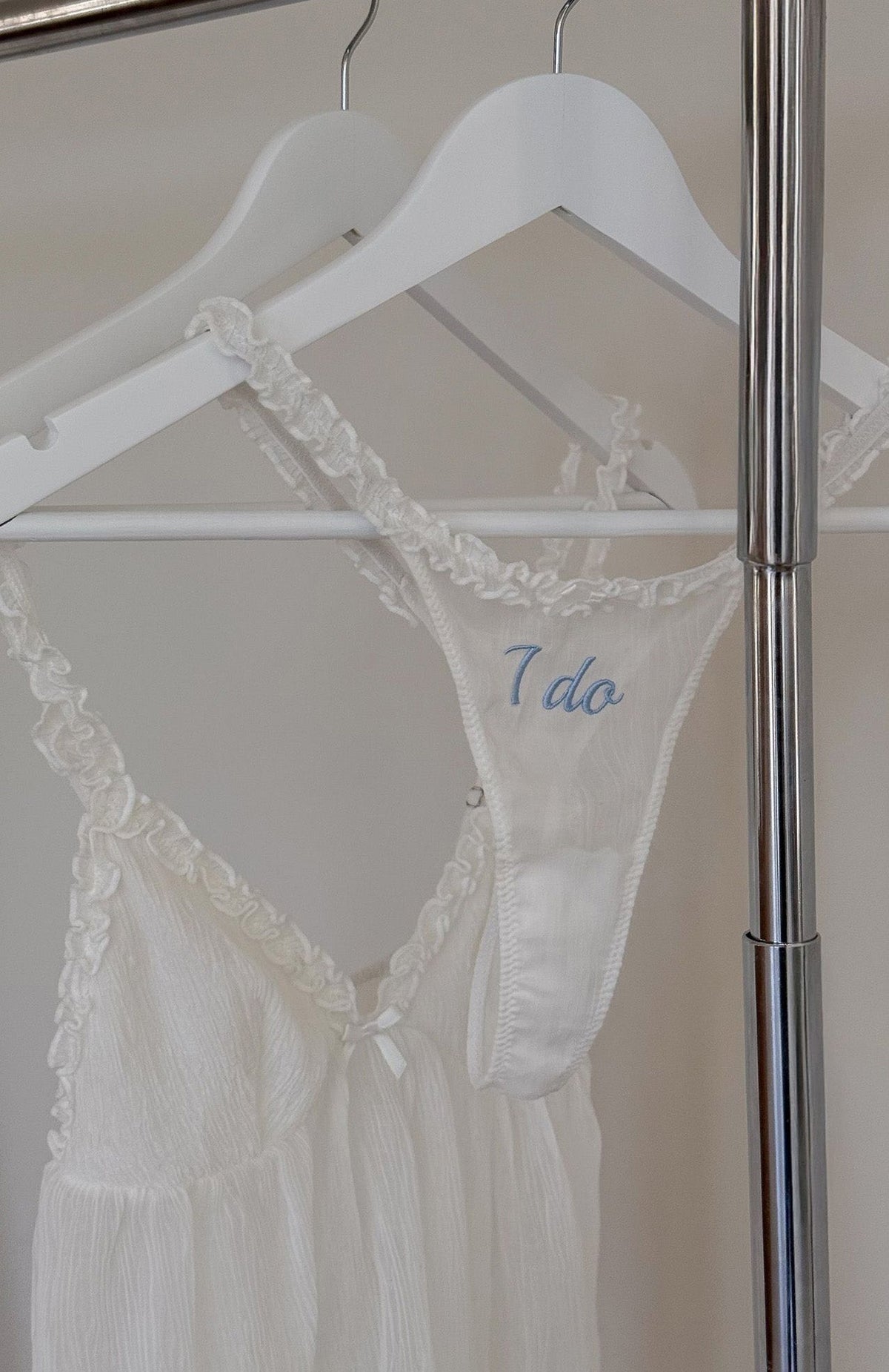 White Fox Hearts United Lingerie Set Off White