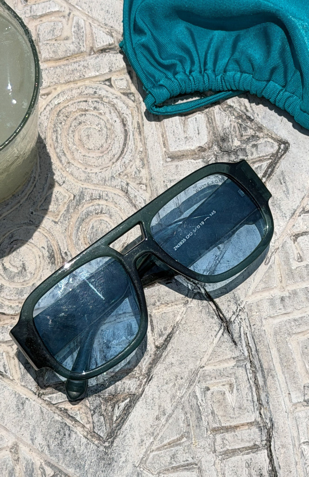 White Fox Tirza Sunglasses Aqua/Blue