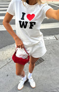 White Fox 11th Street City Of Dreams Relaxed Baby Tee Frosting