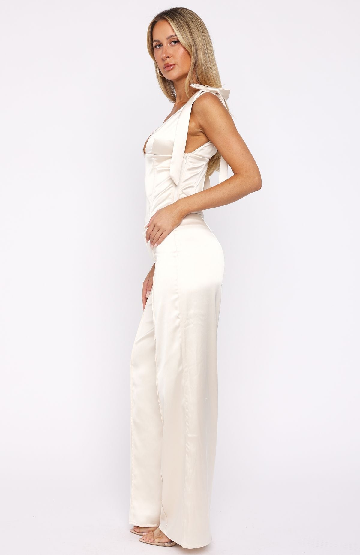 White Fox Keep It Lit Pants Pearl