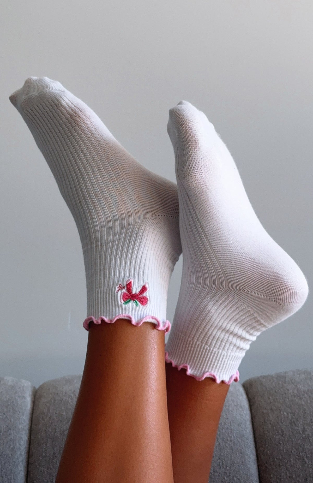 White Fox Festive Socks 2 Pack White