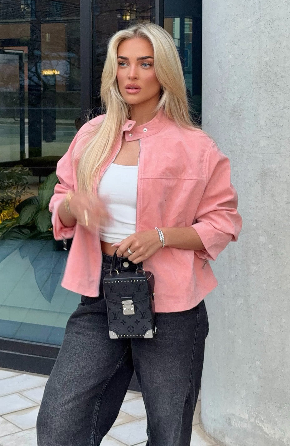 White Fox Love Is Blind Jacket Pink