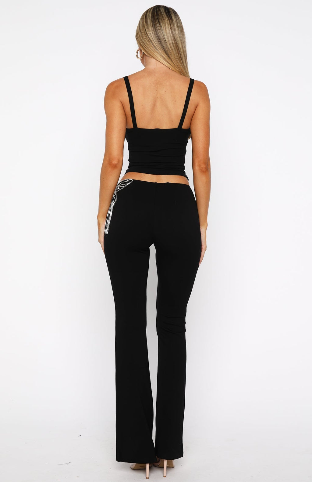 White Fox Jar Of Hearts Pants Black