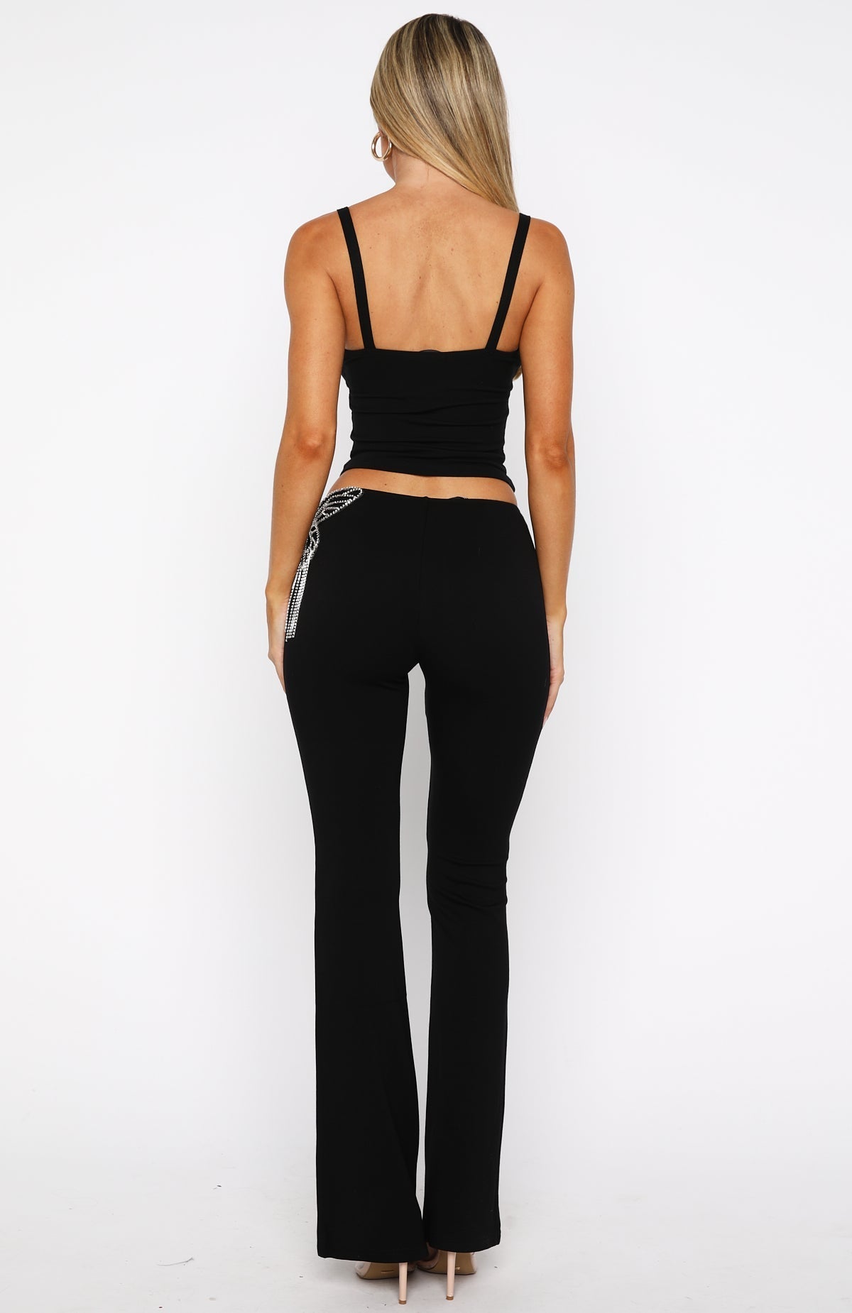 White Fox Jar Of Hearts Pants Black