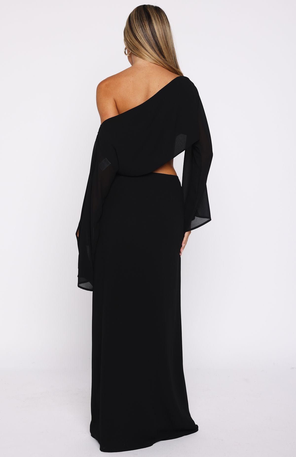 White Fox Our Love Maxi Skirt Black