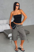 White Fox Just My Type Cargo Shorts Petrol