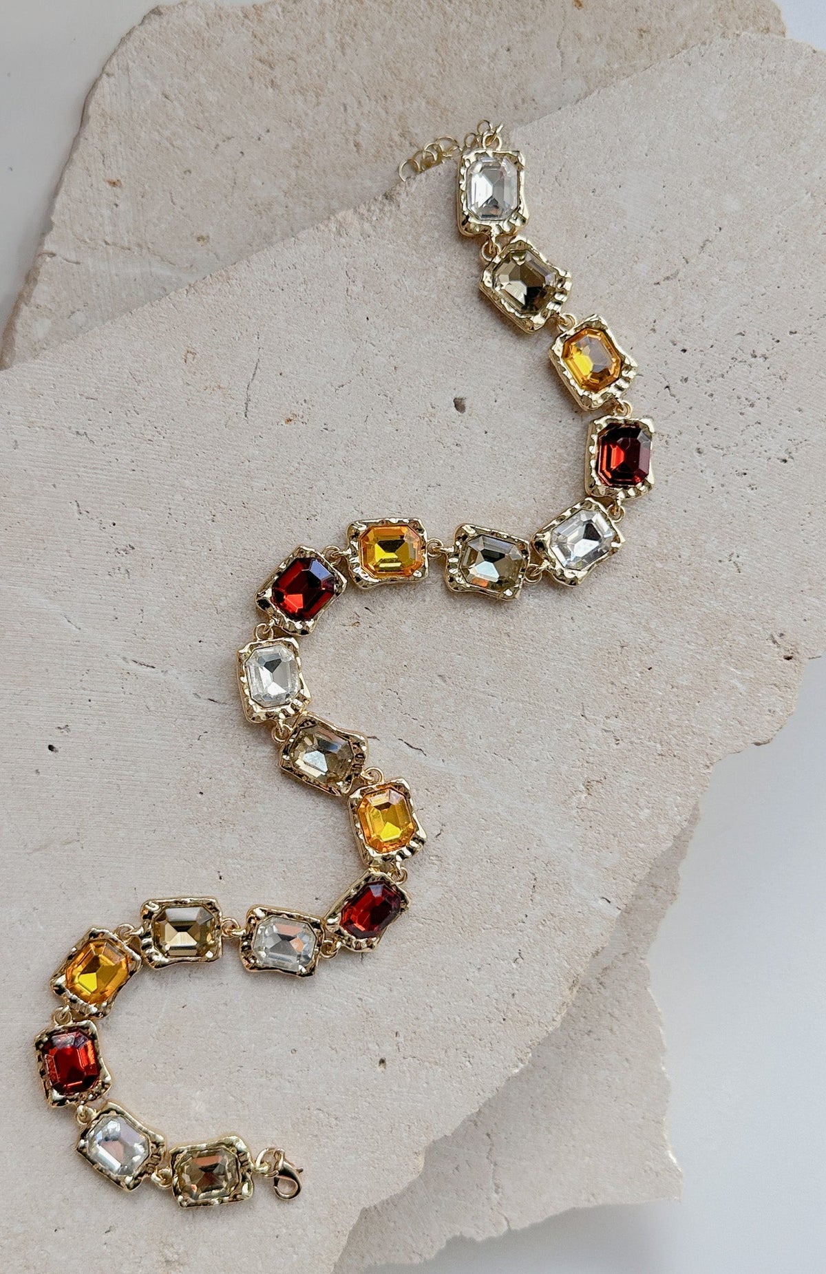 White Fox Marlena Necklace Golden