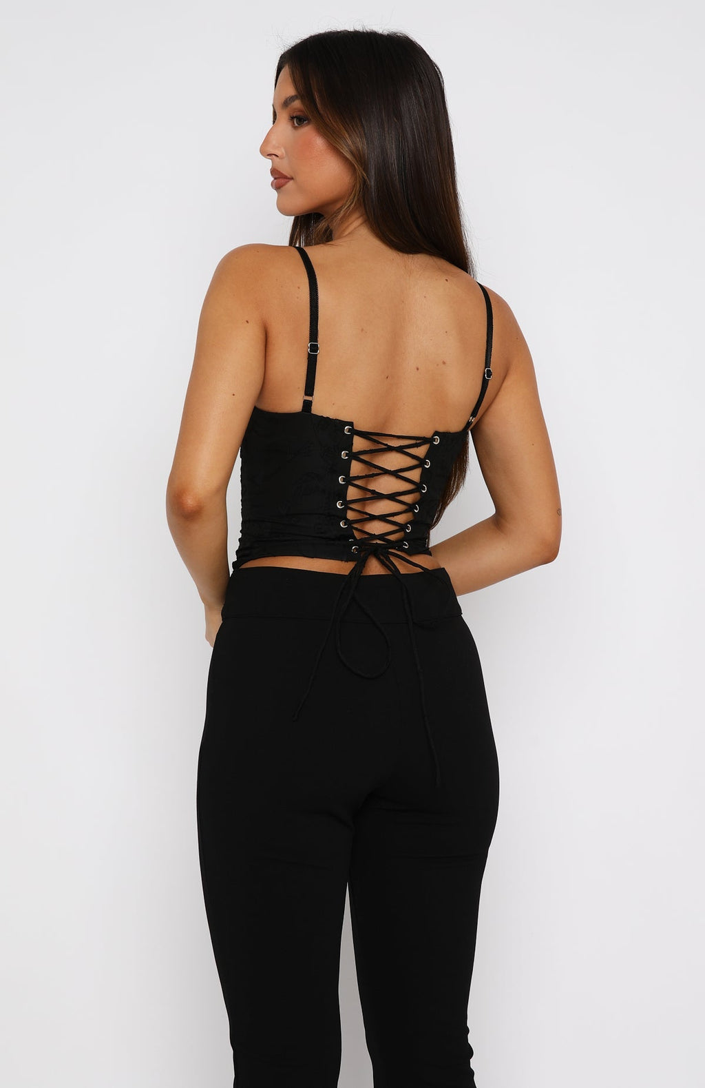 White Fox Broken Dreams Bustier Black