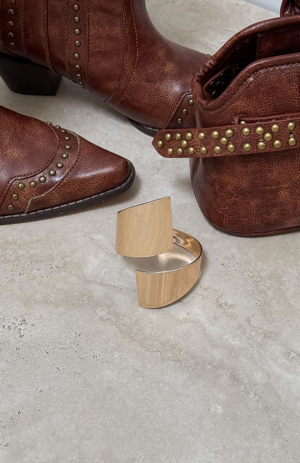 White Fox Bonucci Cuff Bracelet Gold
