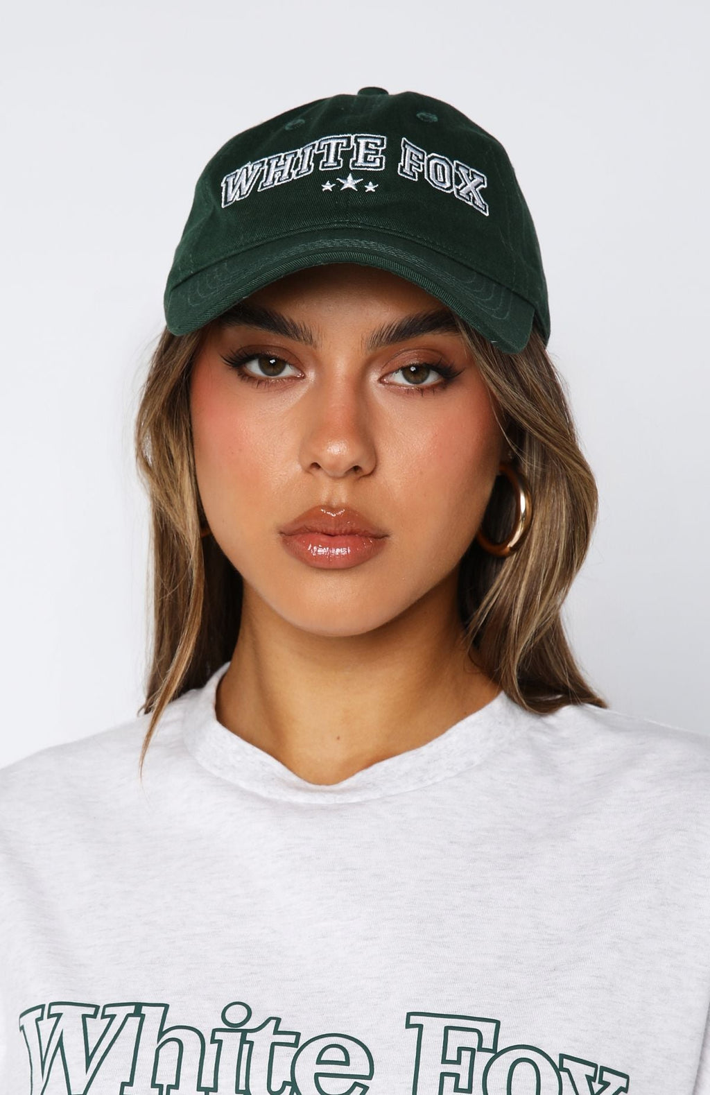 White Fox Social Season Cap Forest Green