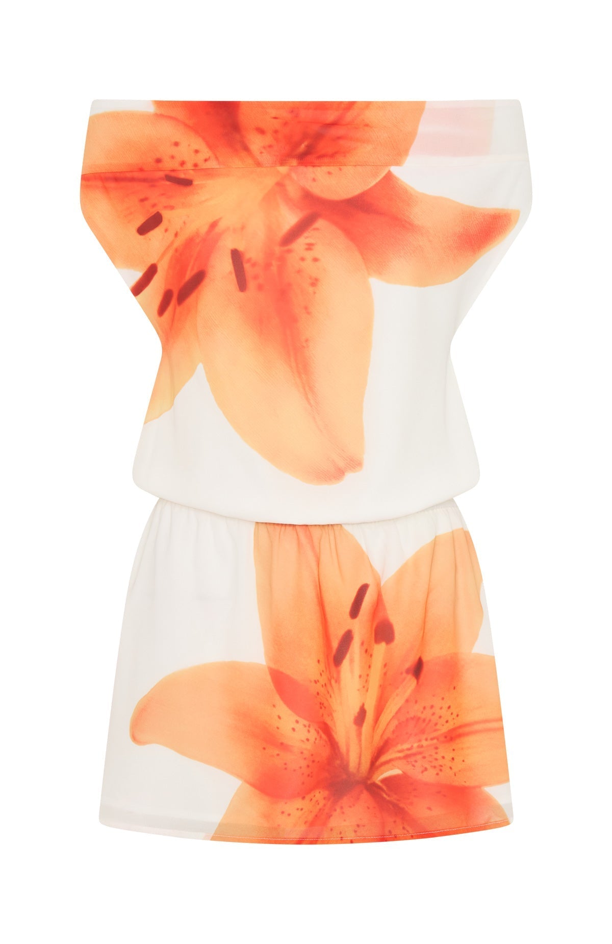 White Fox Mystified Off Shoulder Mini Dress Marigold Twist