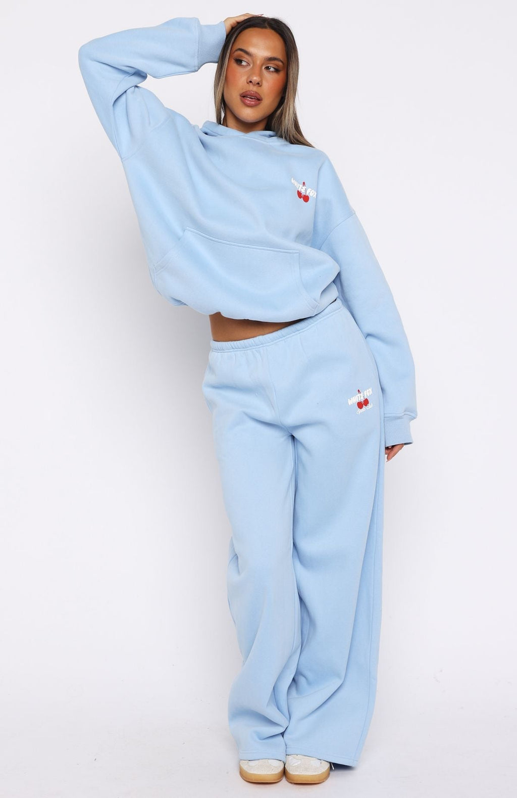 White Fox Club 14 Cassie Wide Leg Sweatpants Blue