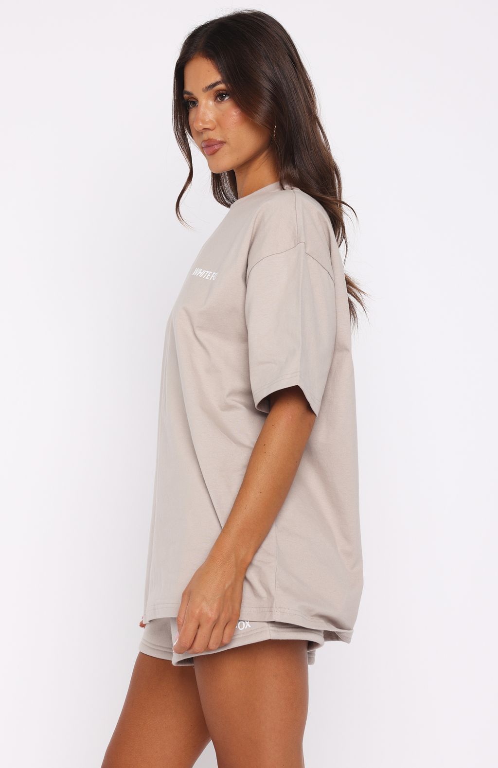 White Fox Core Classic Oversized Tee Moon