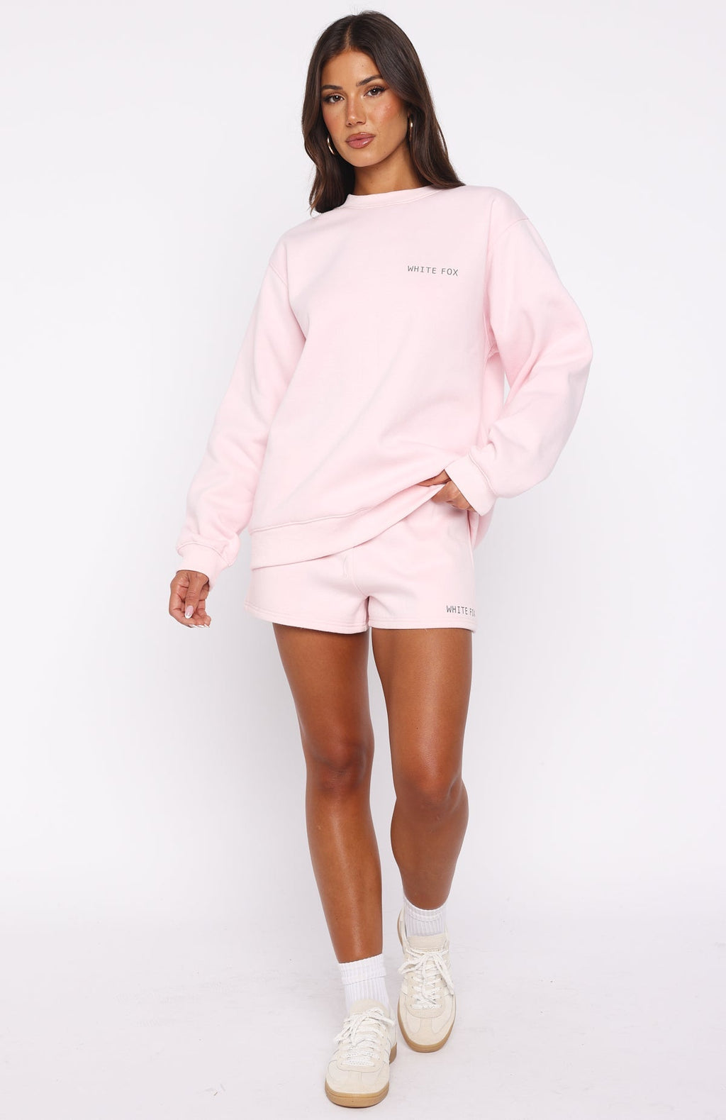 White Fox Forever Is Ours Oversized Sweater Cupcake