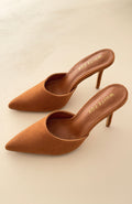 White Fox Cyrilla Mules Camel
