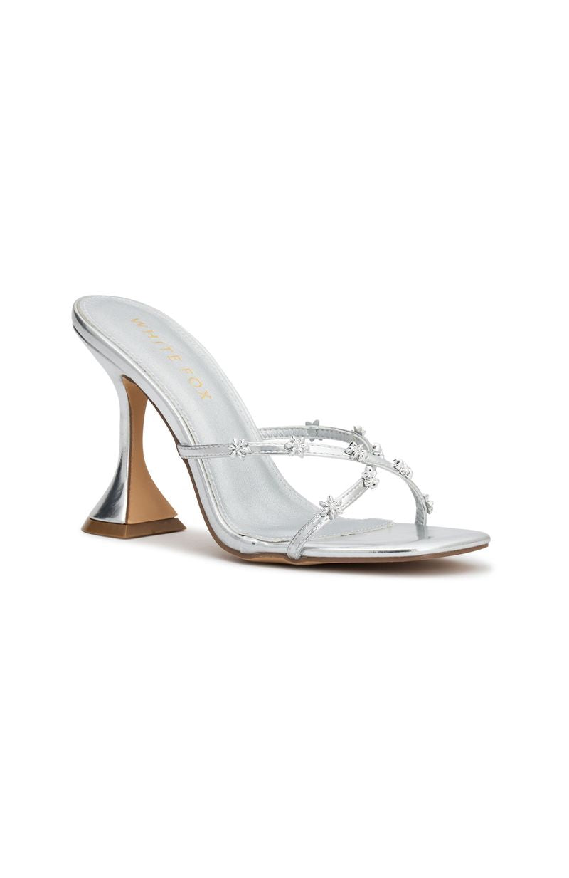 White Fox Effie Heels Silver