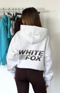 White Fox Name Of The Game Oversized Hoodie Grey Marle