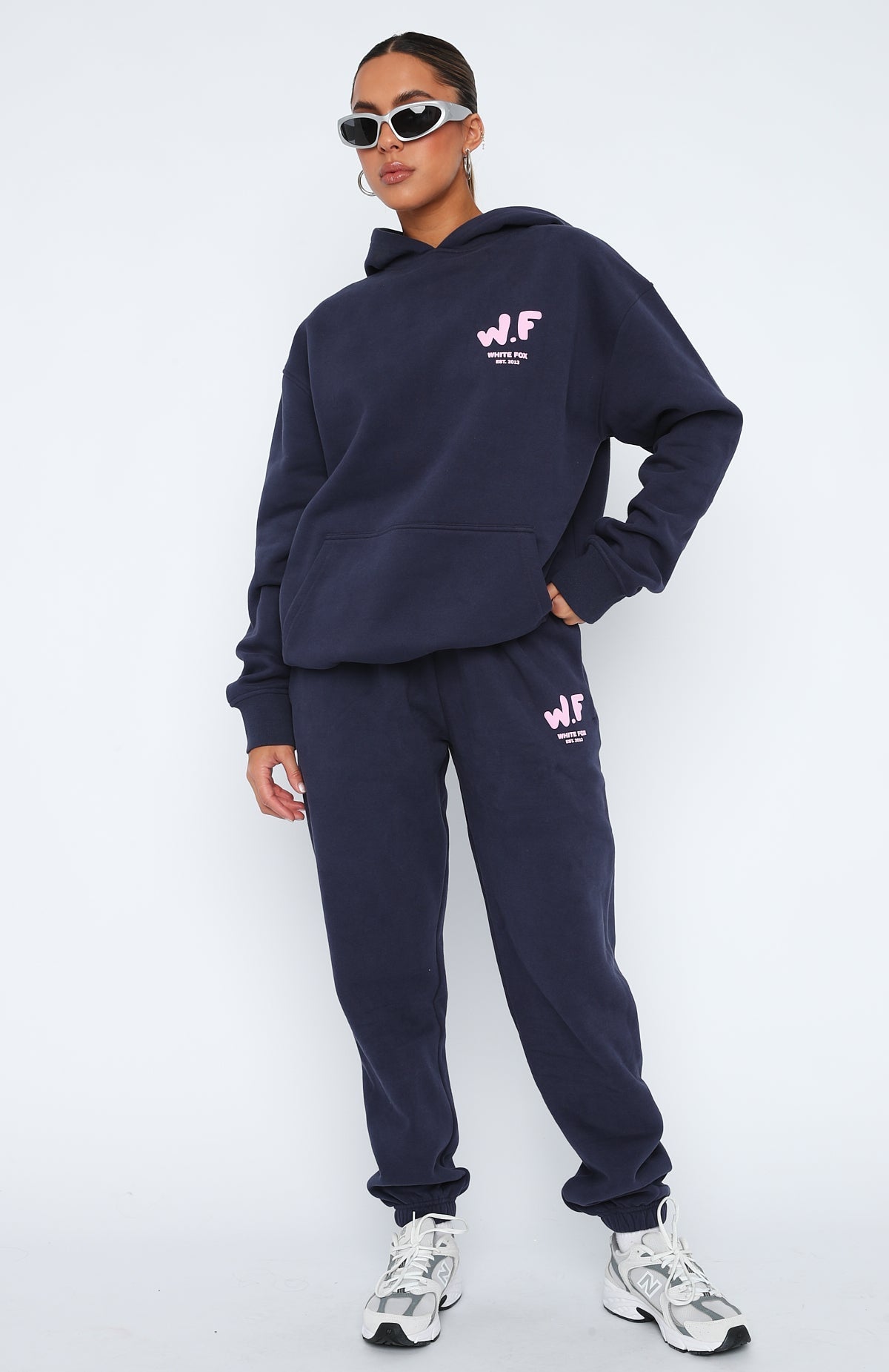 White Fox The New Standard Oversized Hoodie Navy