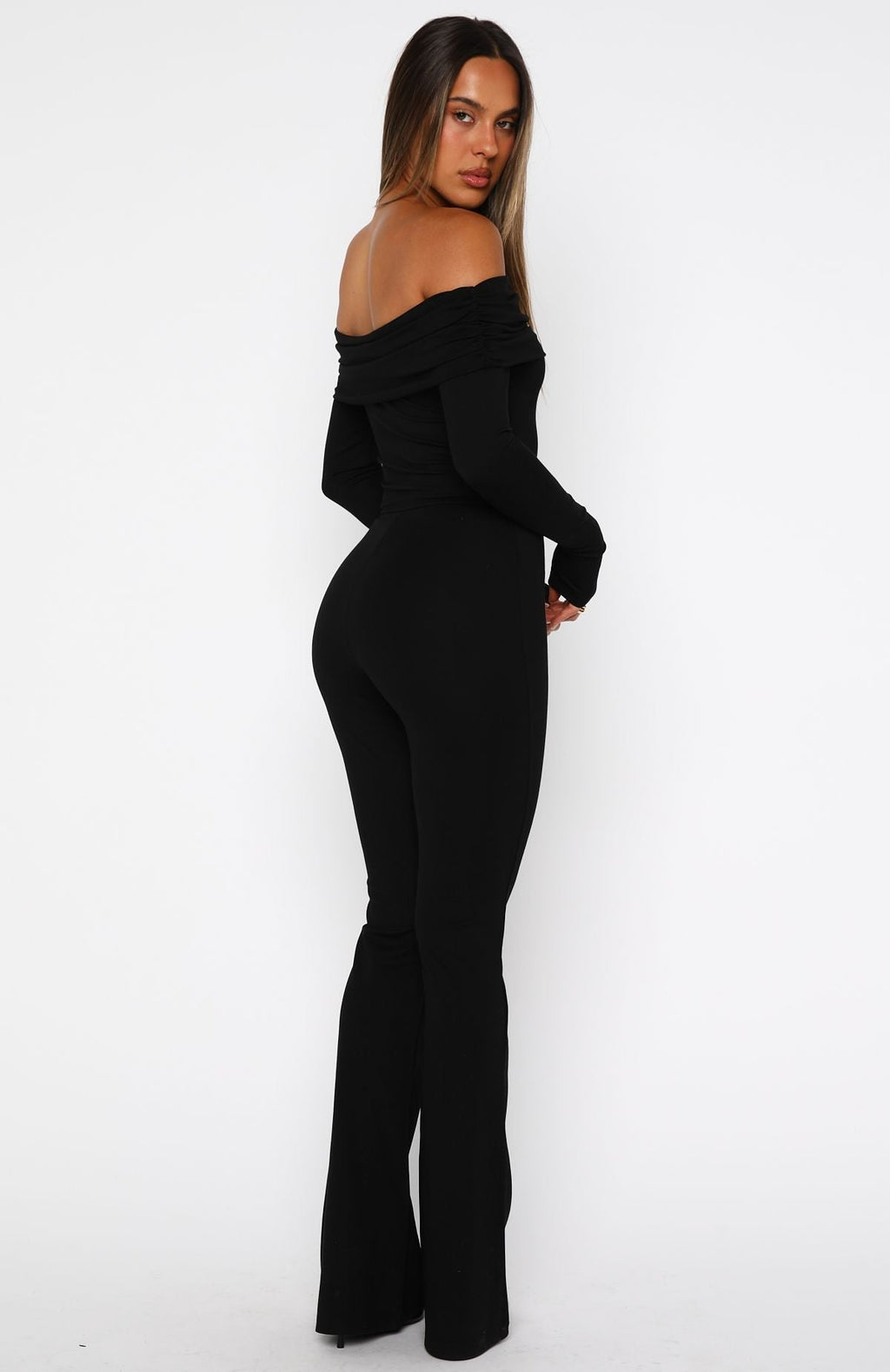 White Fox For The Girls Long Sleeve Jumpsuit Black