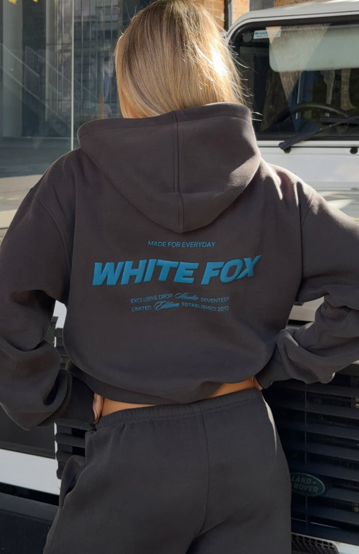 White Fox Studio 17 Tallulah Oversized Hoodie Charcoal