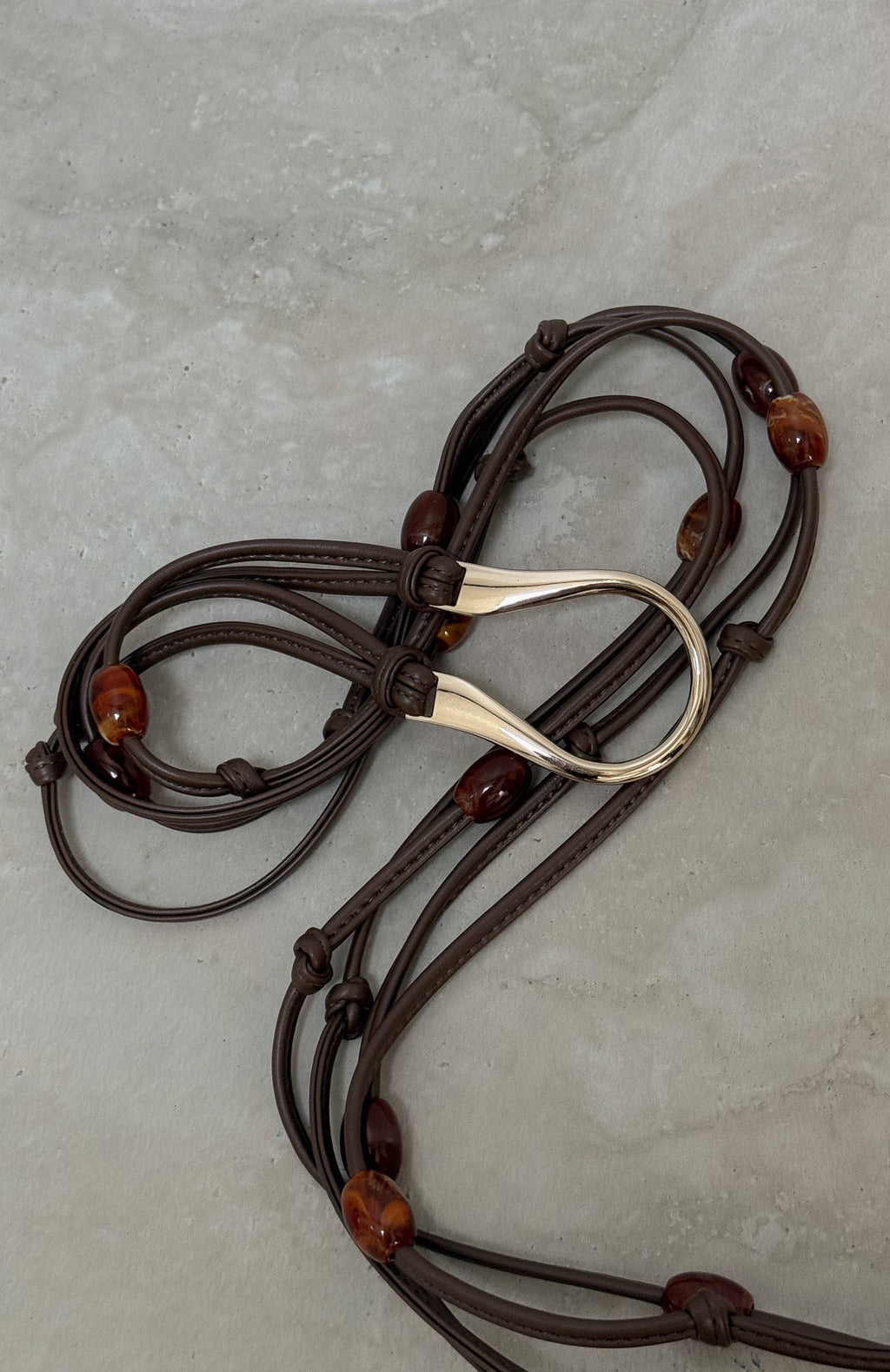 White Fox Sayge Wrap Belt Chocolate