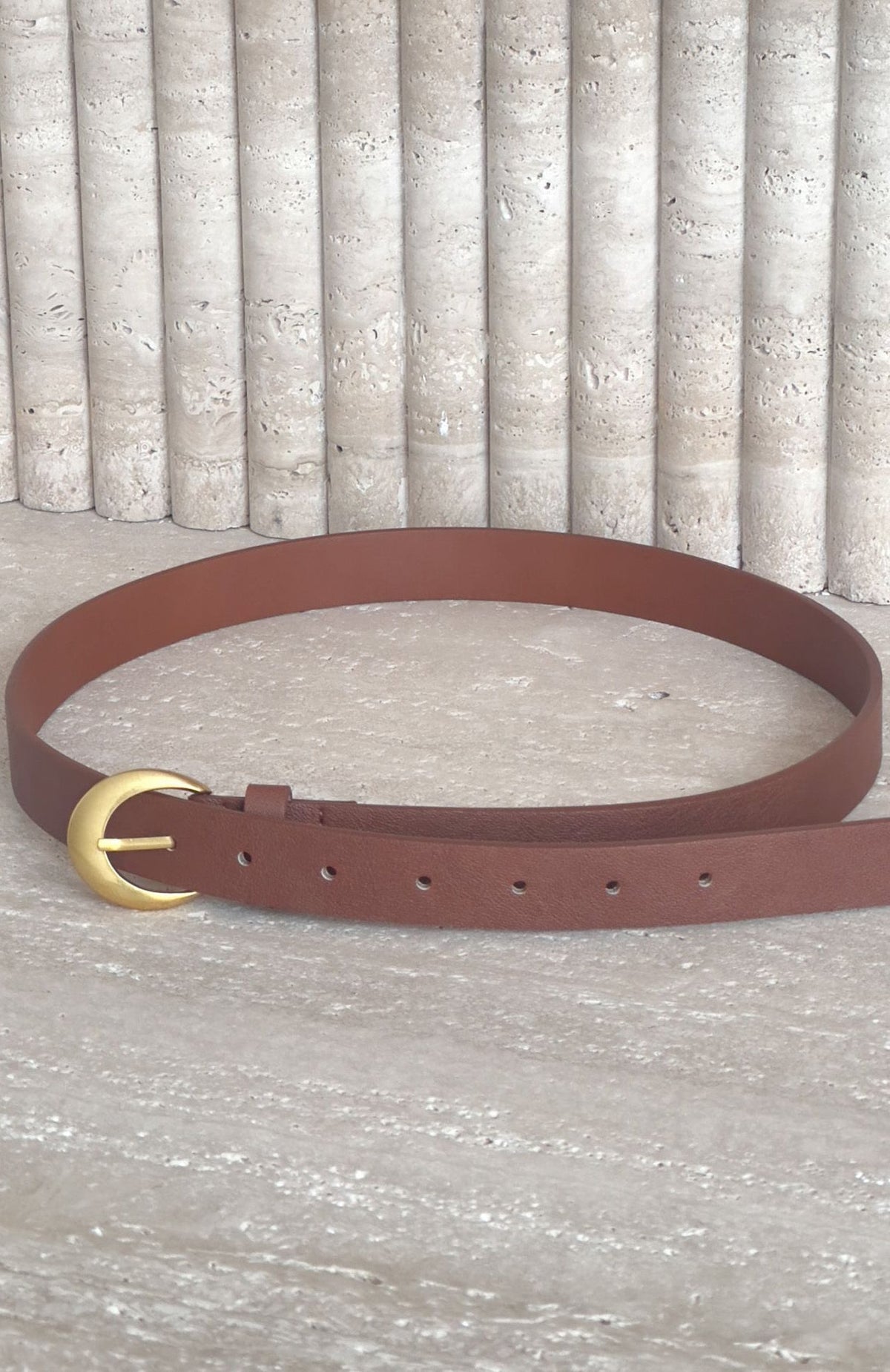 White Fox Titan Belt Burnt Caramel/Vintage Gold