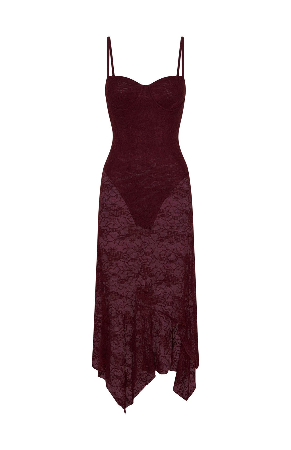 White Fox Darling Girl Midi Dress Port