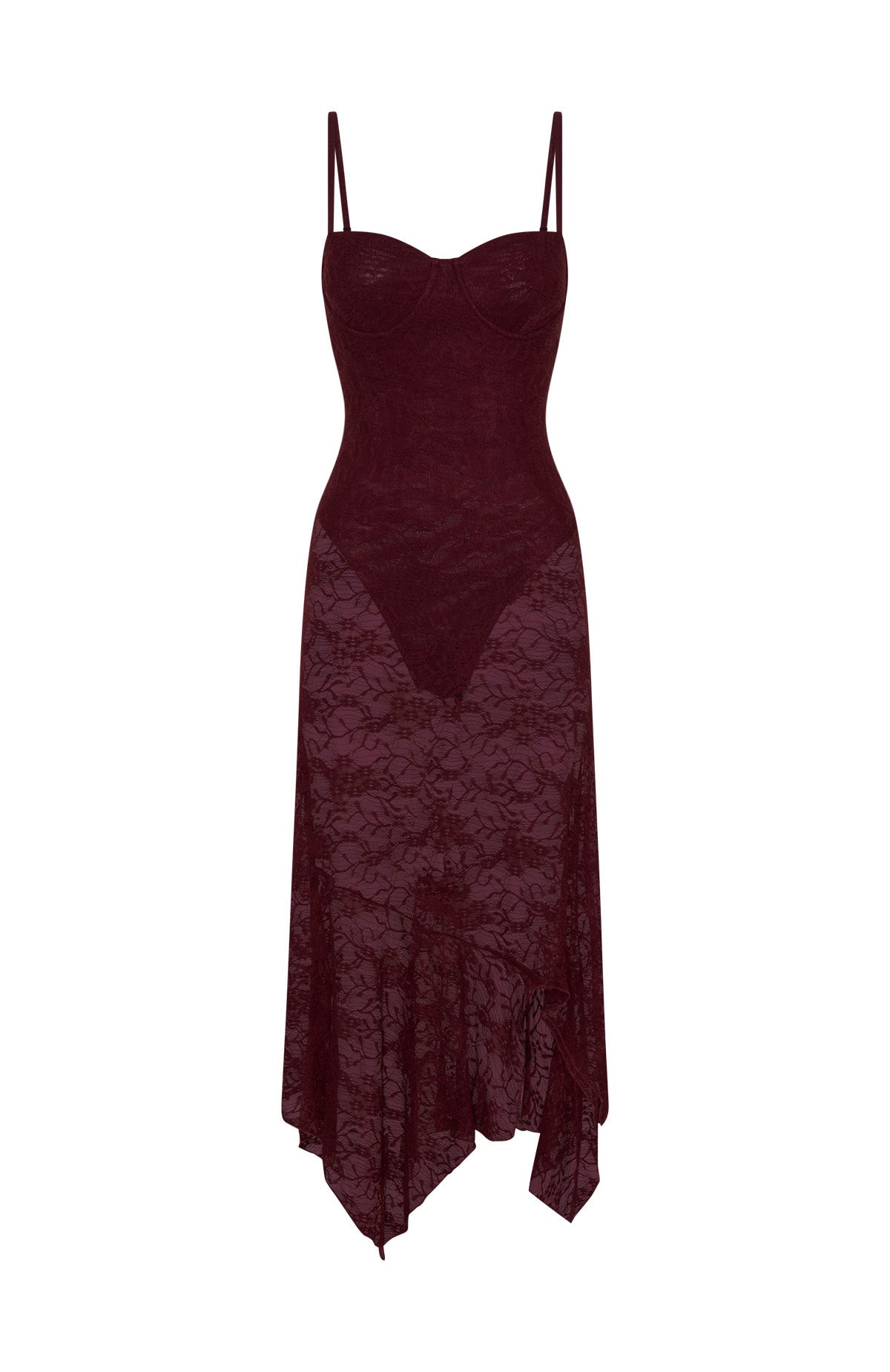 White Fox Darling Girl Midi Dress Port