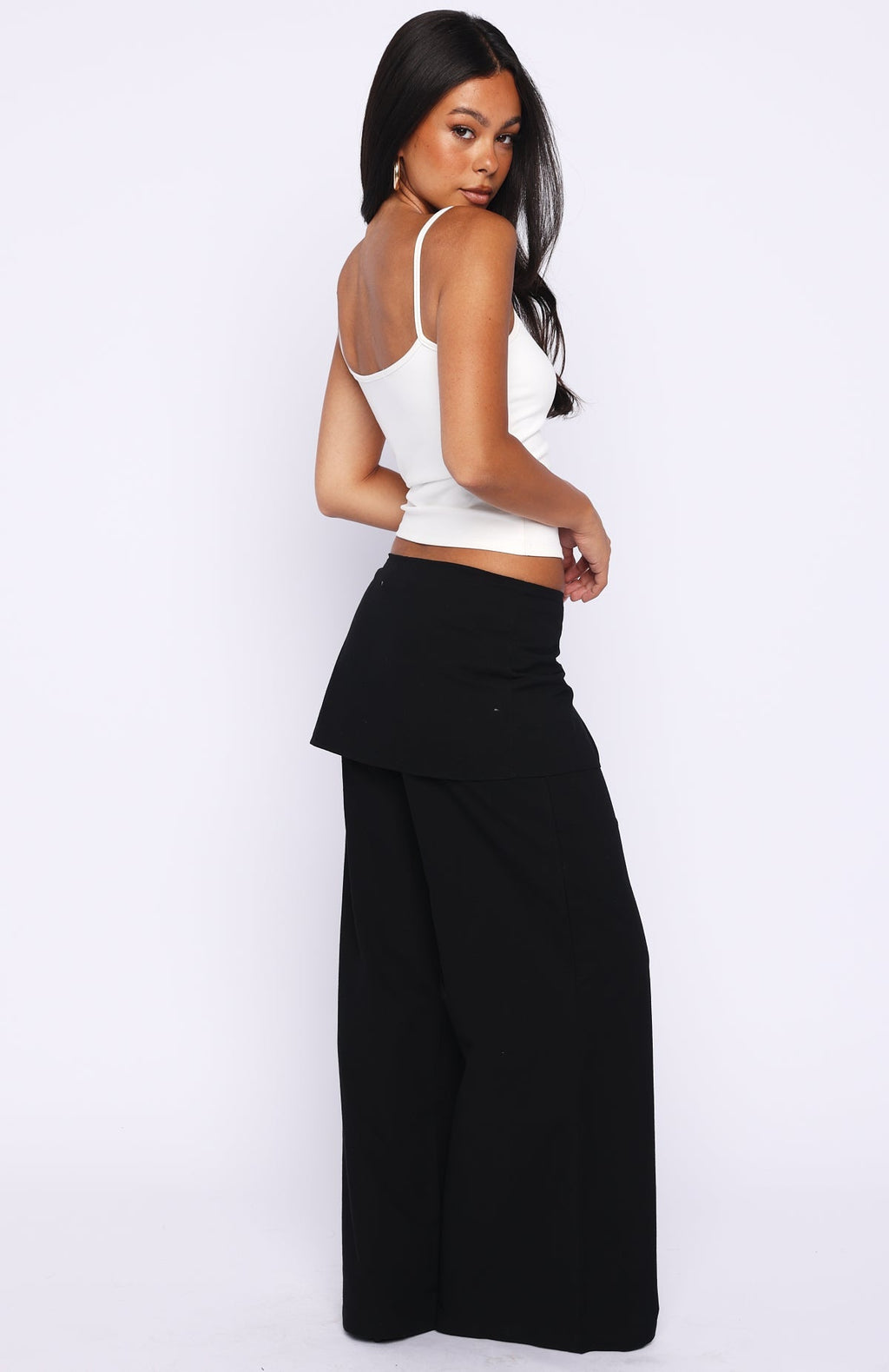 White Fox Off Beat Pants Black