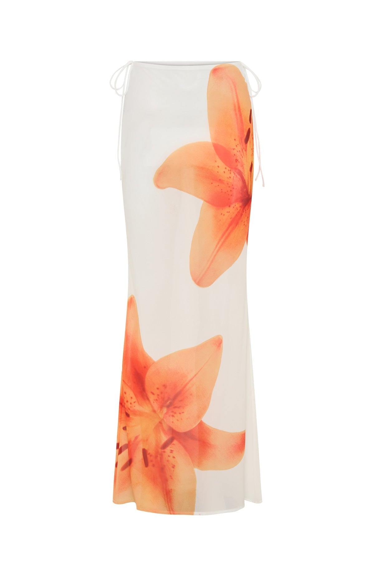 White Fox Luminous Maxi Skirt Marigold Twist