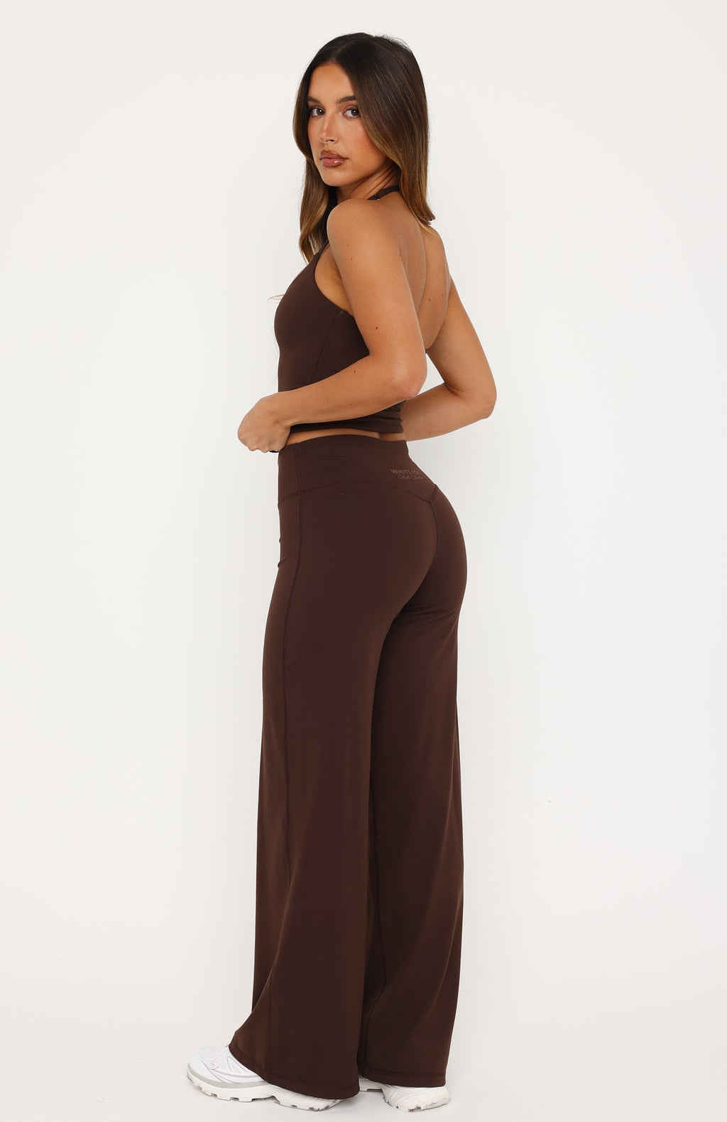 White Fox Studio 17 Lila Wide Leg Pants Chocolate
