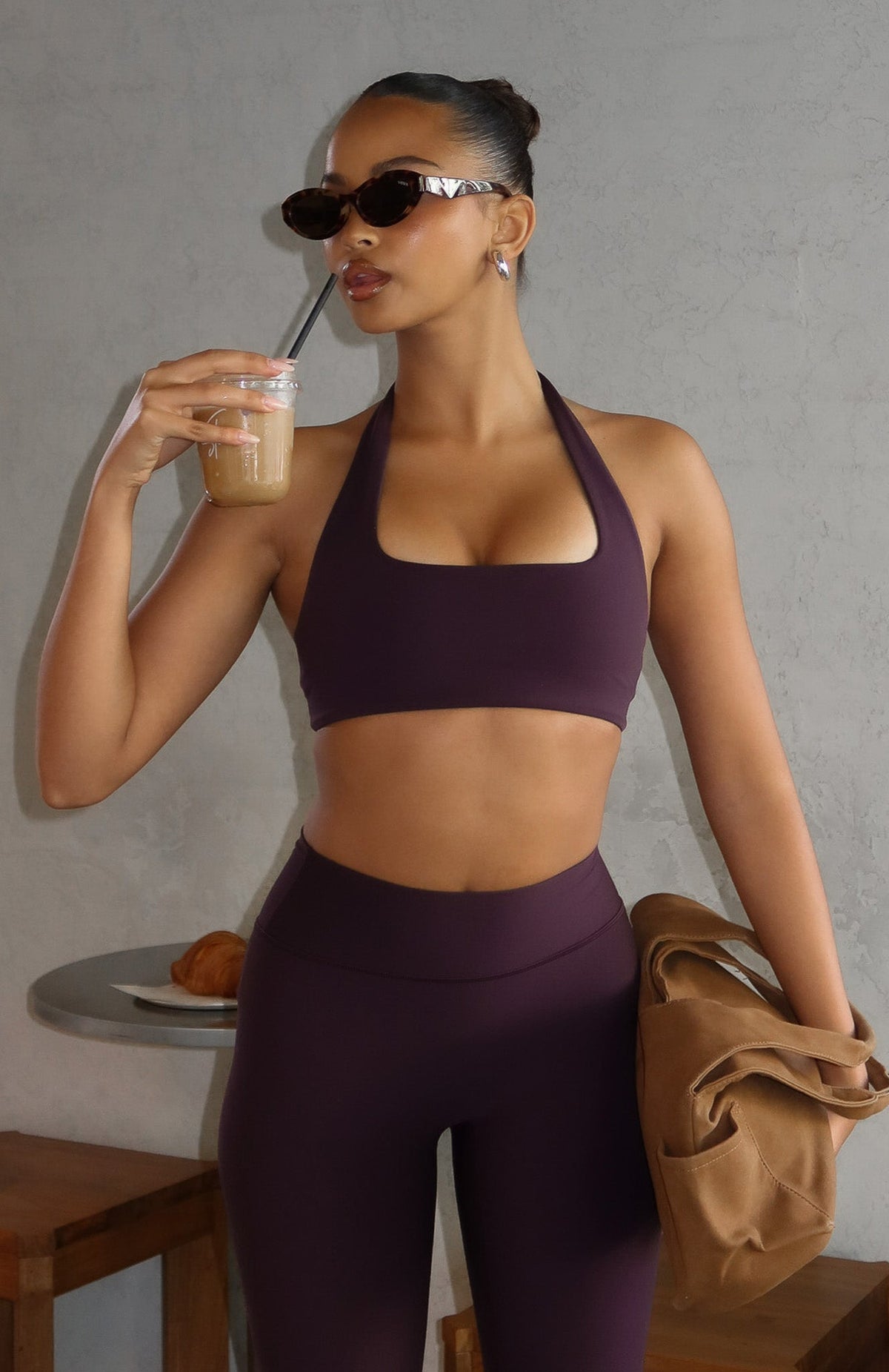 White Fox Physical Sports Bra Midnight Plum