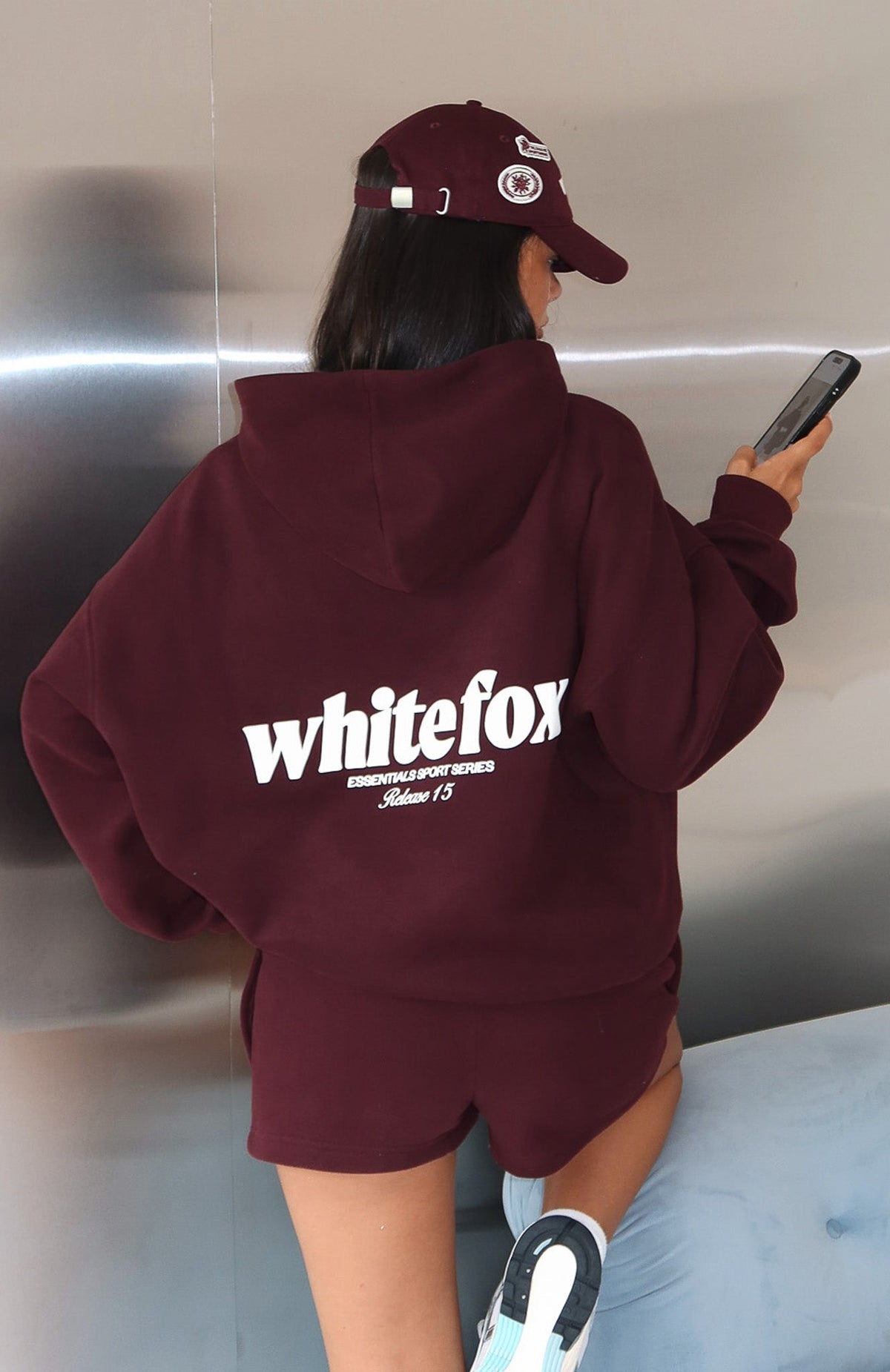 White Fox Release 15 Kiana Oversized Hoodie Plum
