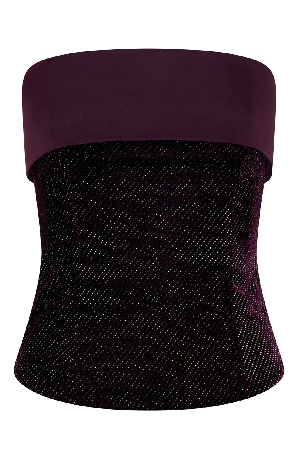 White Fox Loud Luxury Strapless Bustier Wine
