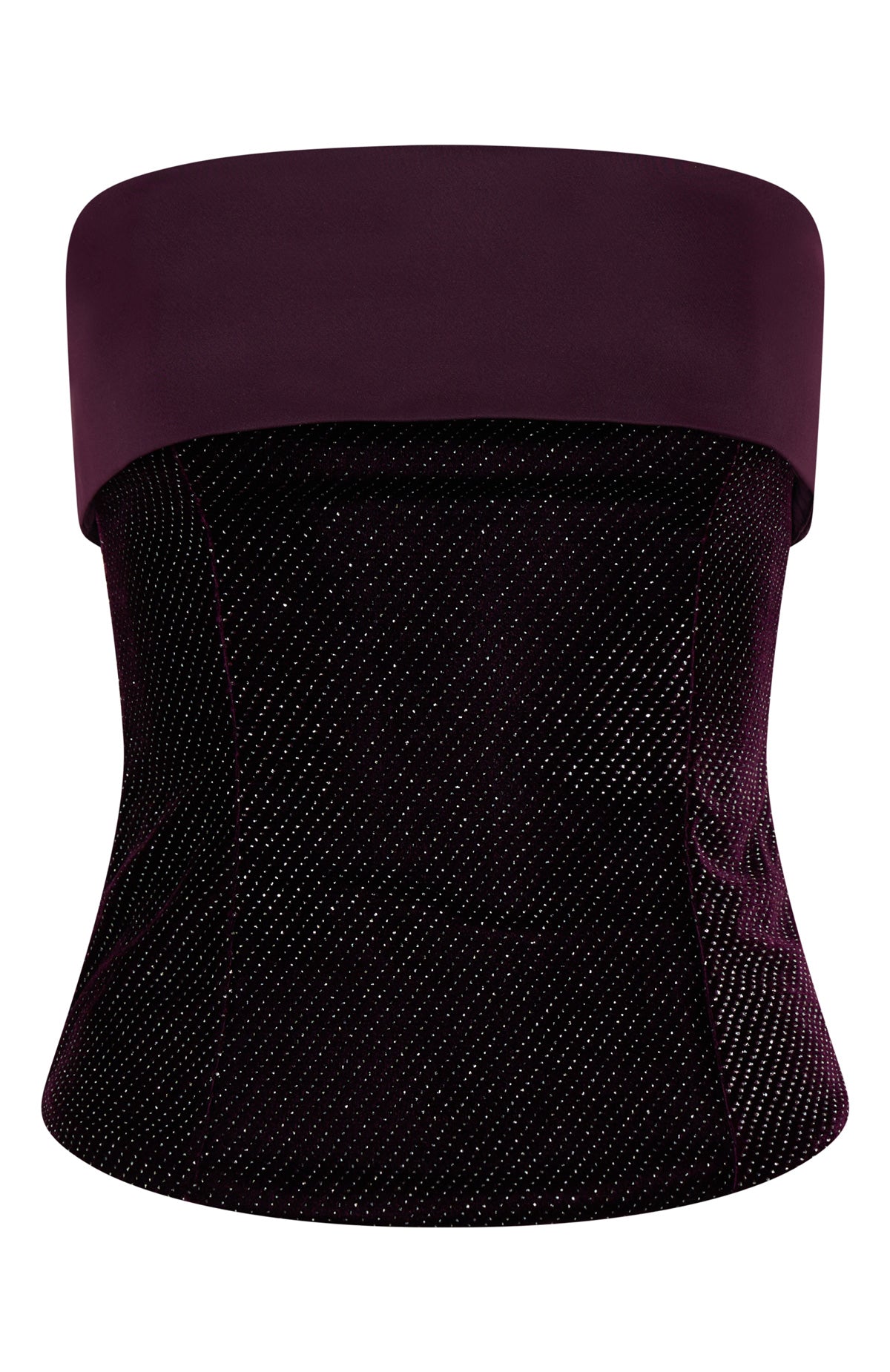 White Fox Loud Luxury Strapless Bustier Wine