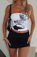 White Fox More For Me Top Monochrome Fleur