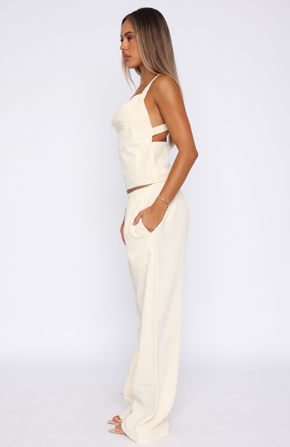 White Fox Take A Stance Pants Off White